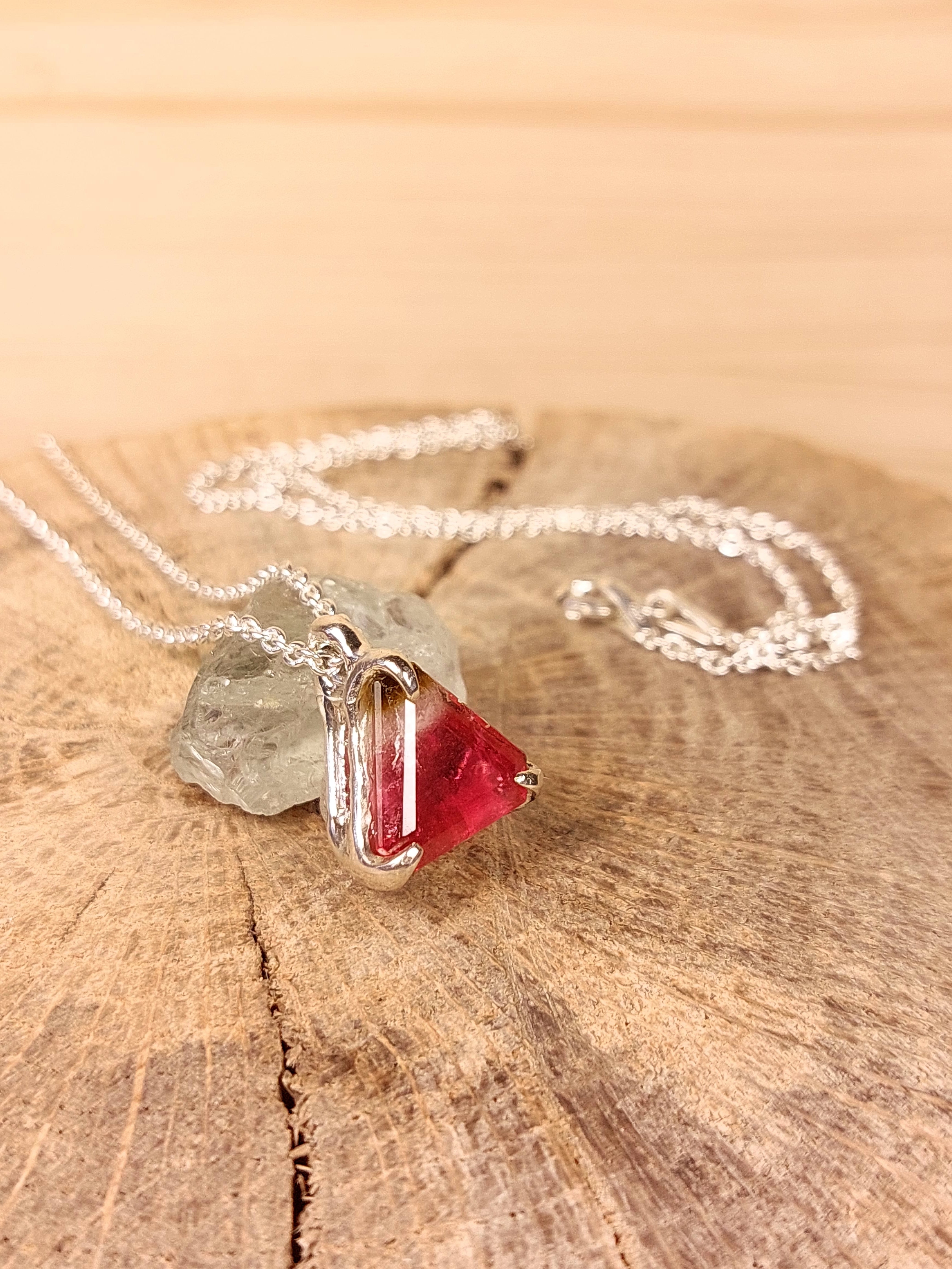 Ciondolo Angelo In Tormalina Nera Naturale - Con Catena In Acciaio Inox, Pietra Naturale Non Trattata, Regalo Spirituale - Foto 6