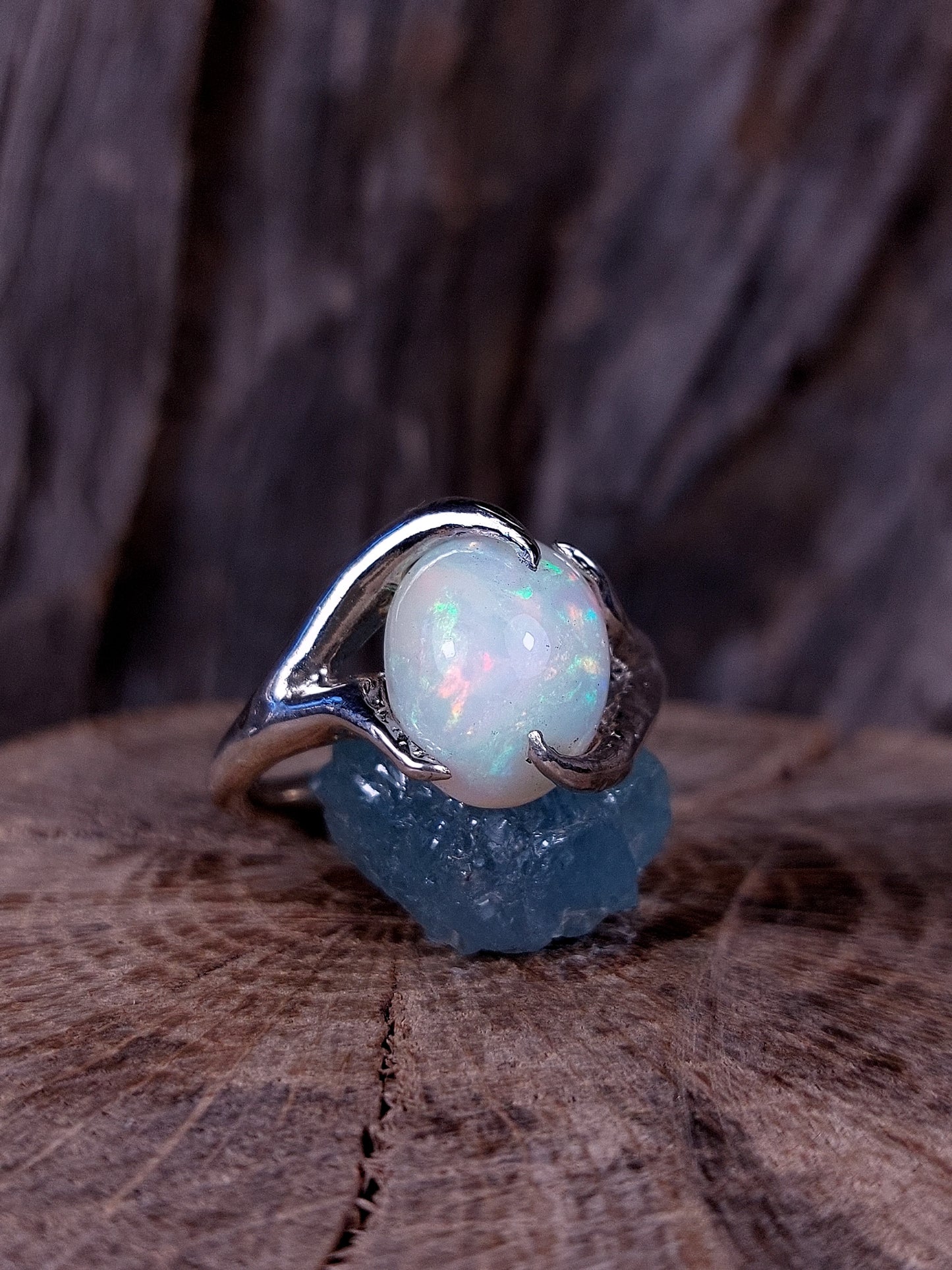 Anello "Rami e Radici" con Opale etiope