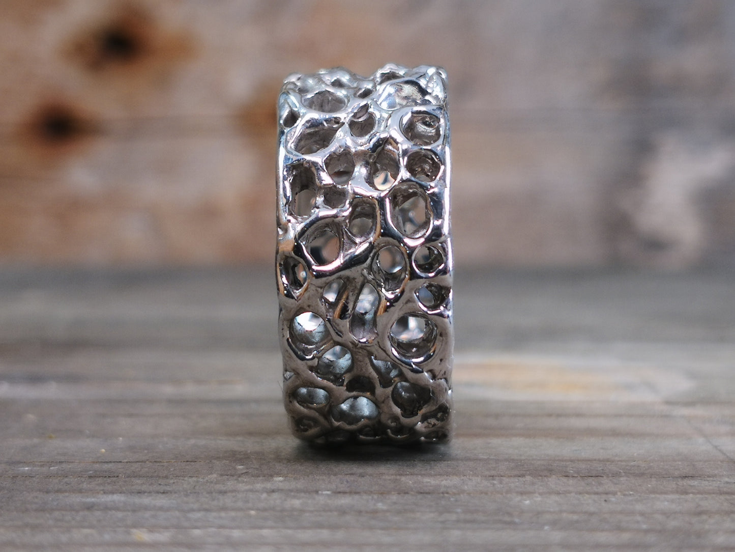 "BioBand" Flat Silver Band