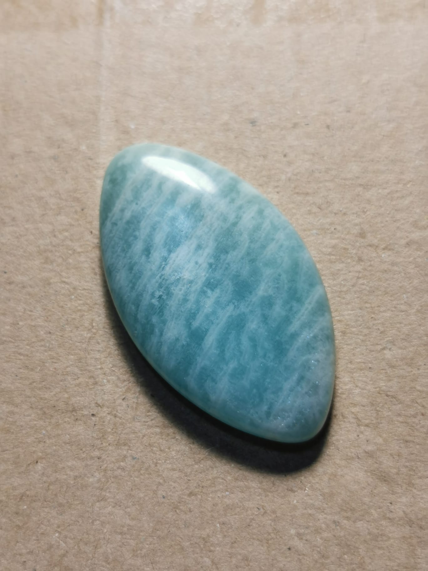 Amazonite taglio cabochon marquise 33,94 ct