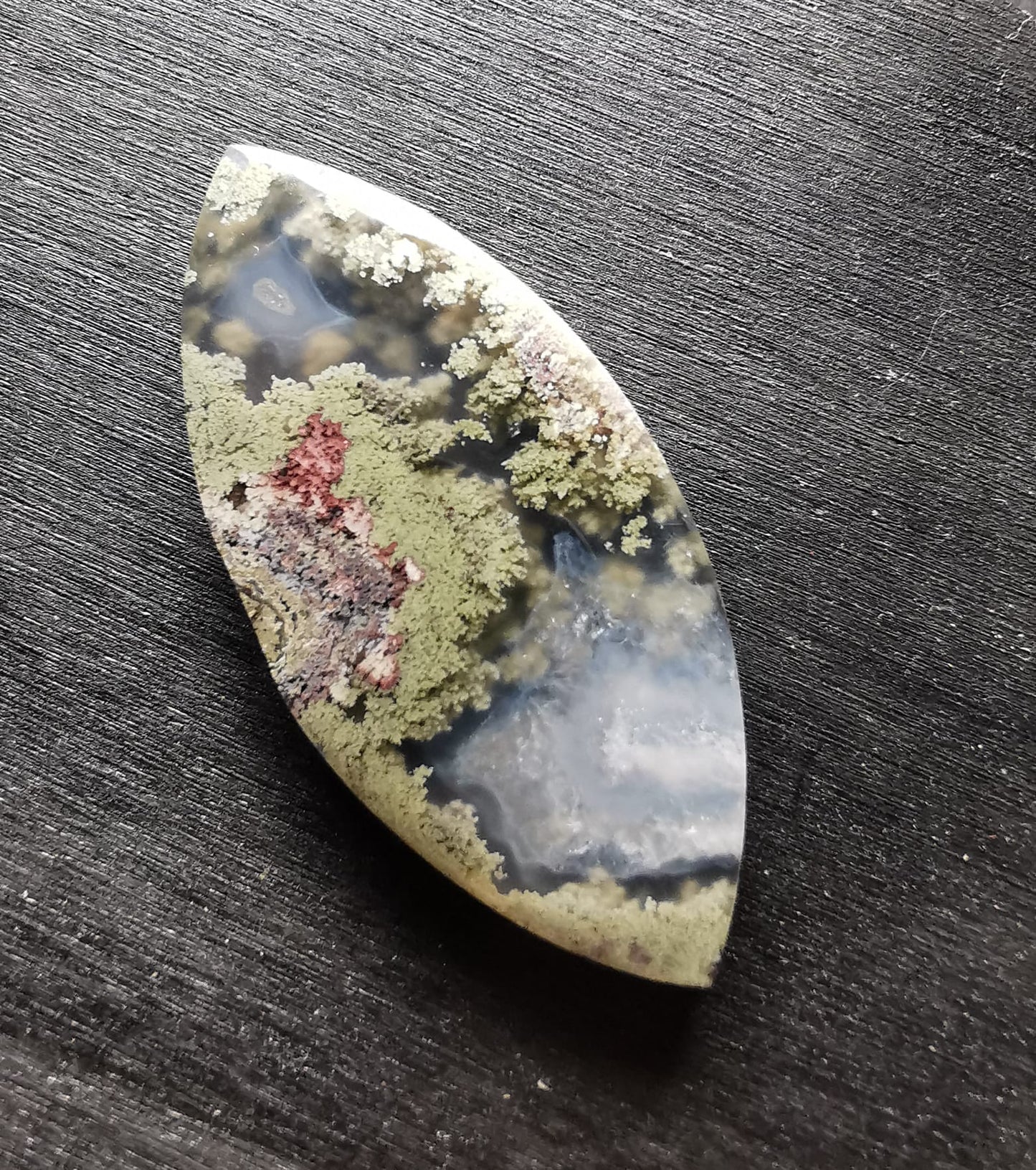 Agata Muschiata taglio cabochon marquise 29,75 ct
