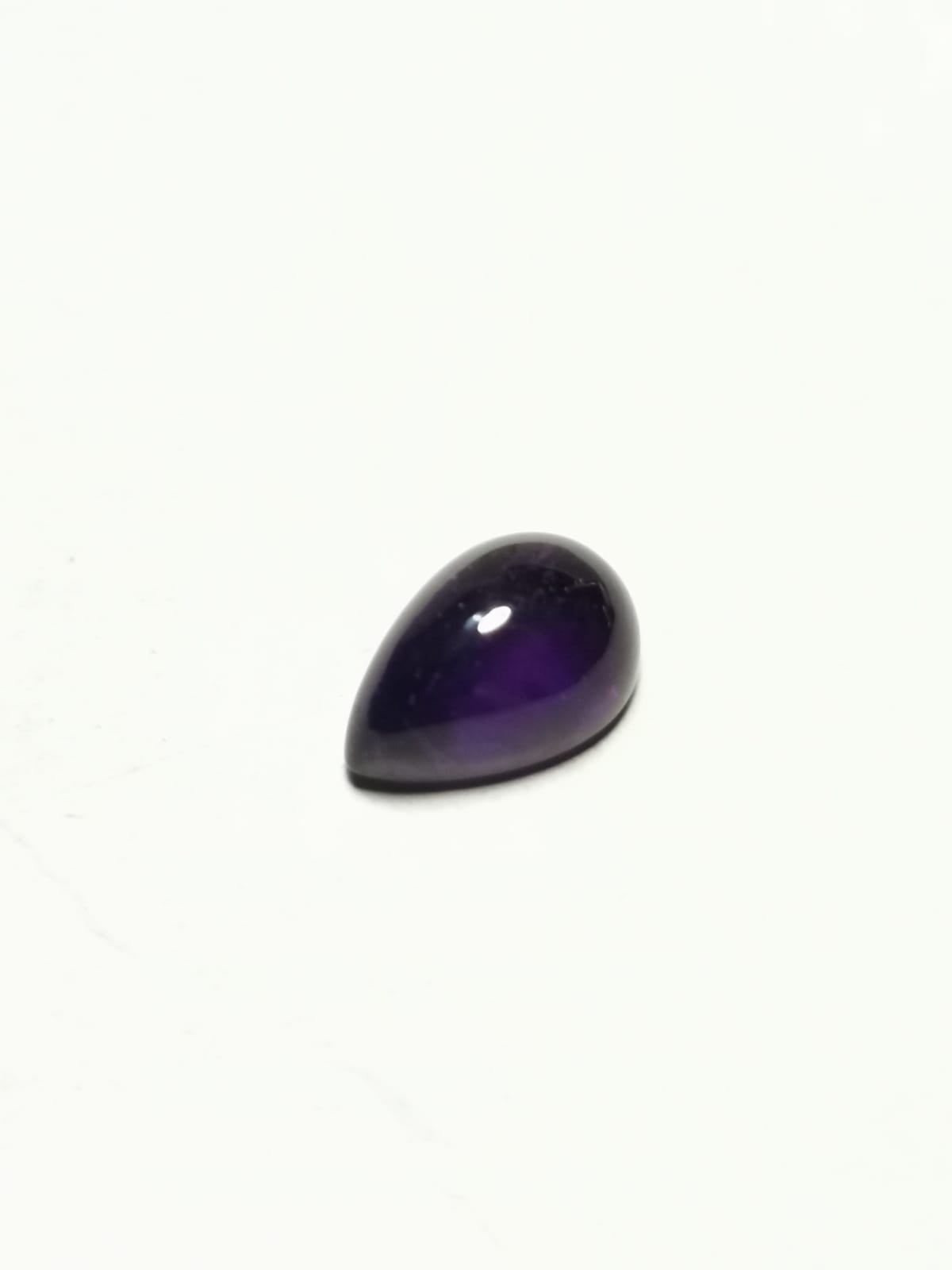Ametista taglio goccia cabochon 3,94 ct