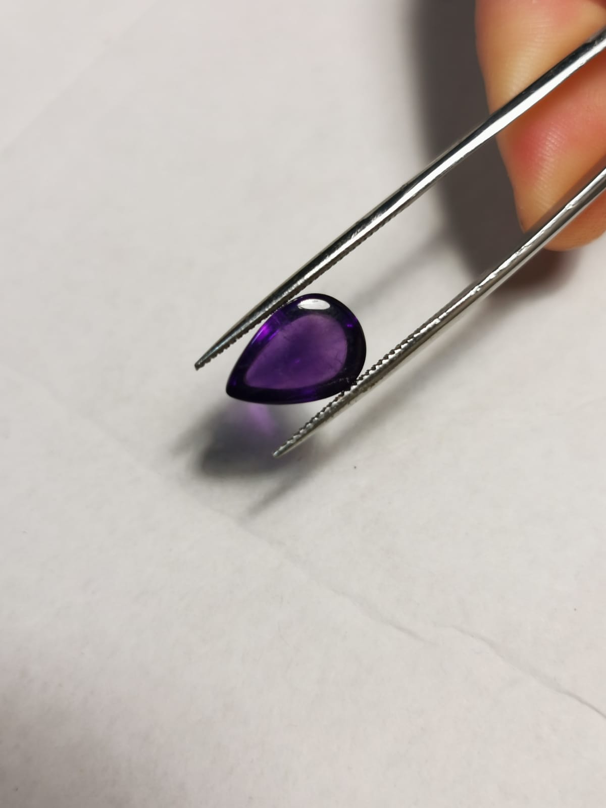 Ametista taglio goccia cabochon 5,09 ct