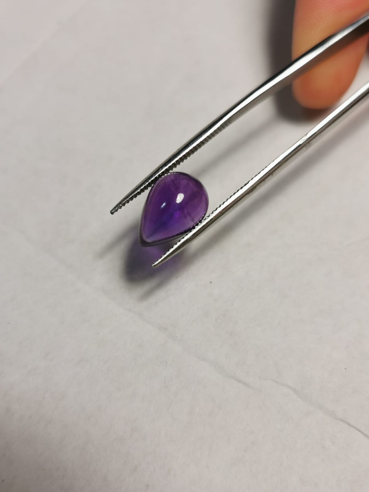Ametista taglio goccia cabochon 5,09 ct