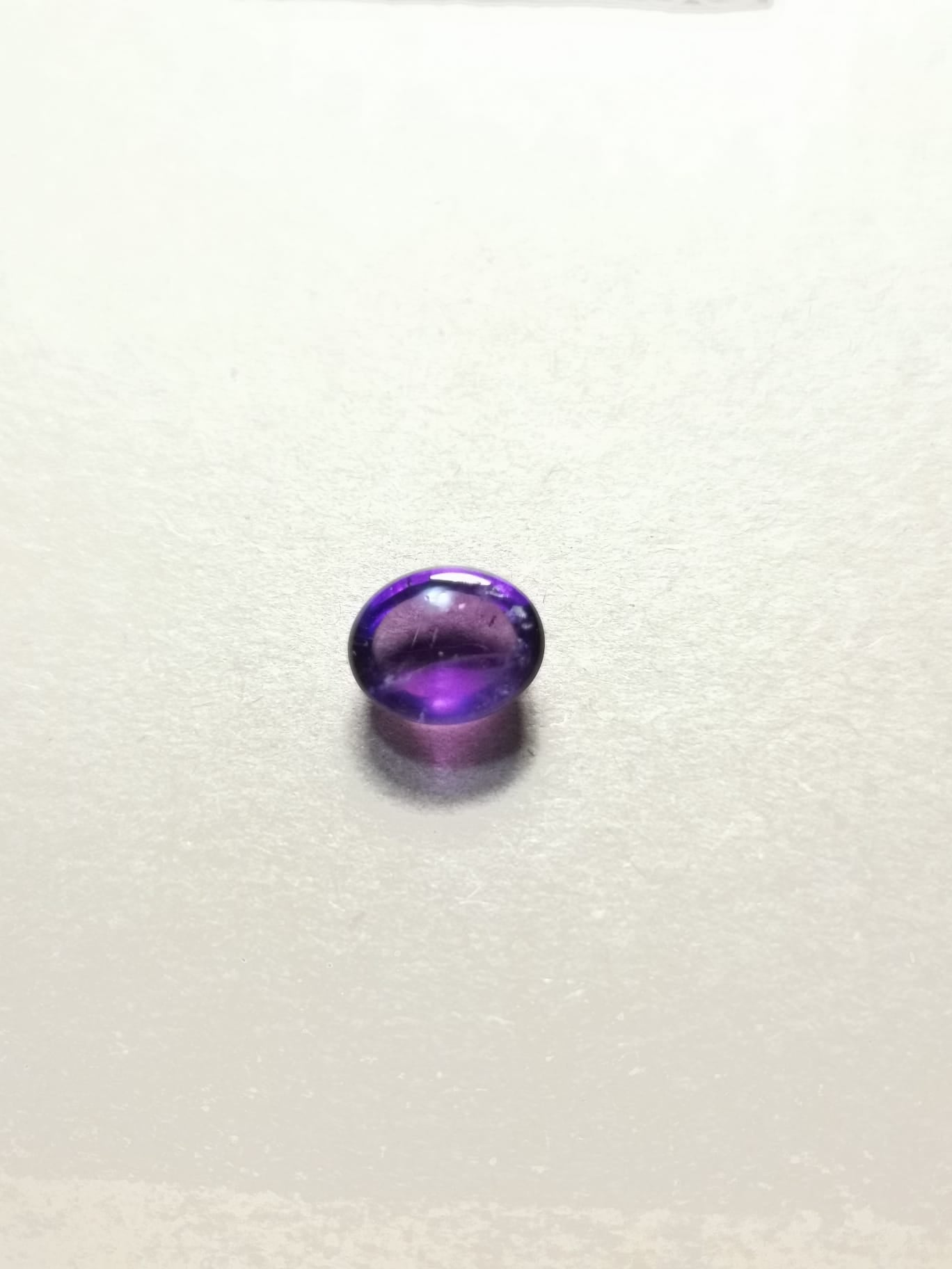 Ametista taglio ovale cabochon 3,15 ct