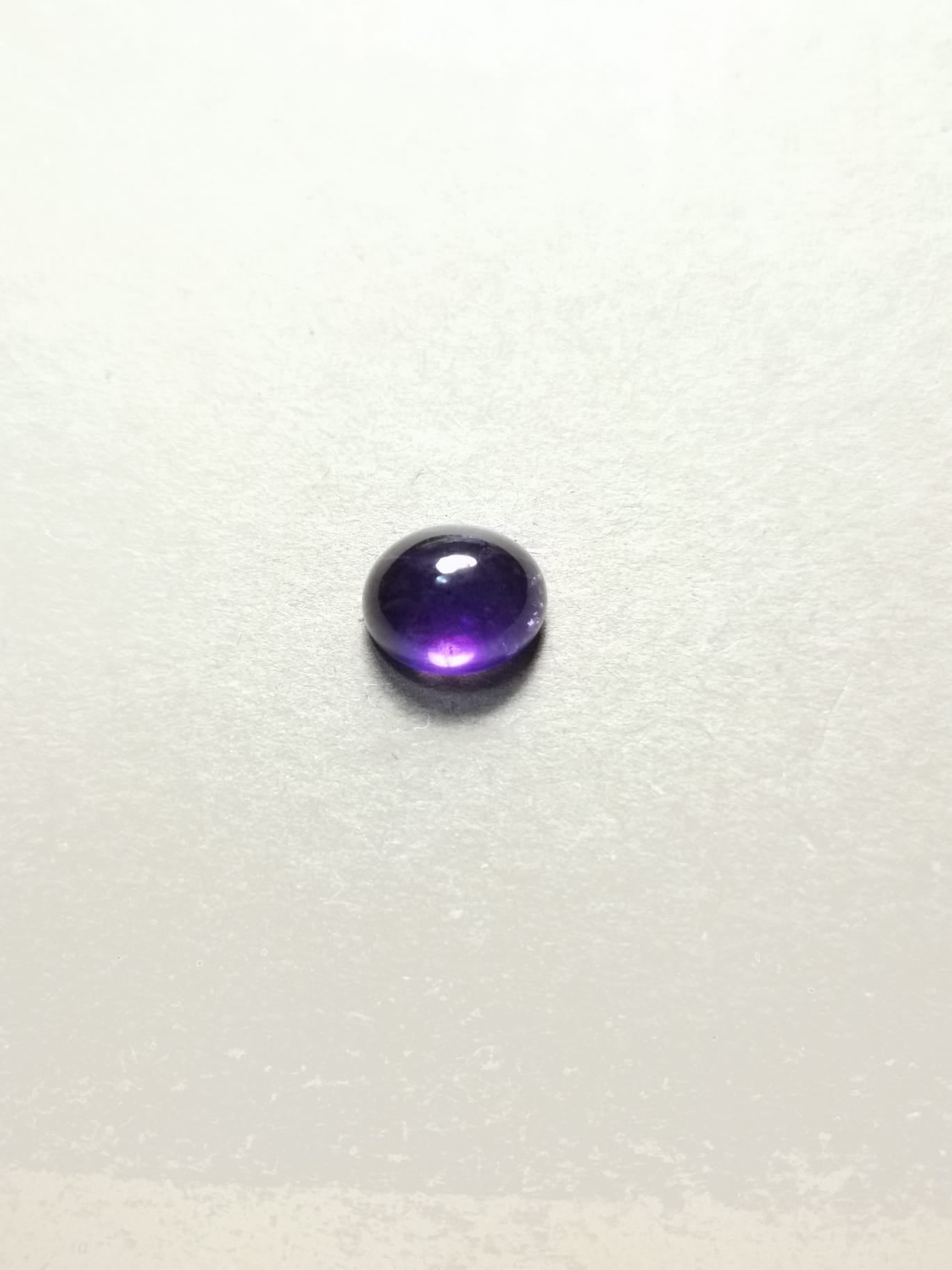 Ametista taglio ovale cabochon 3,15 ct