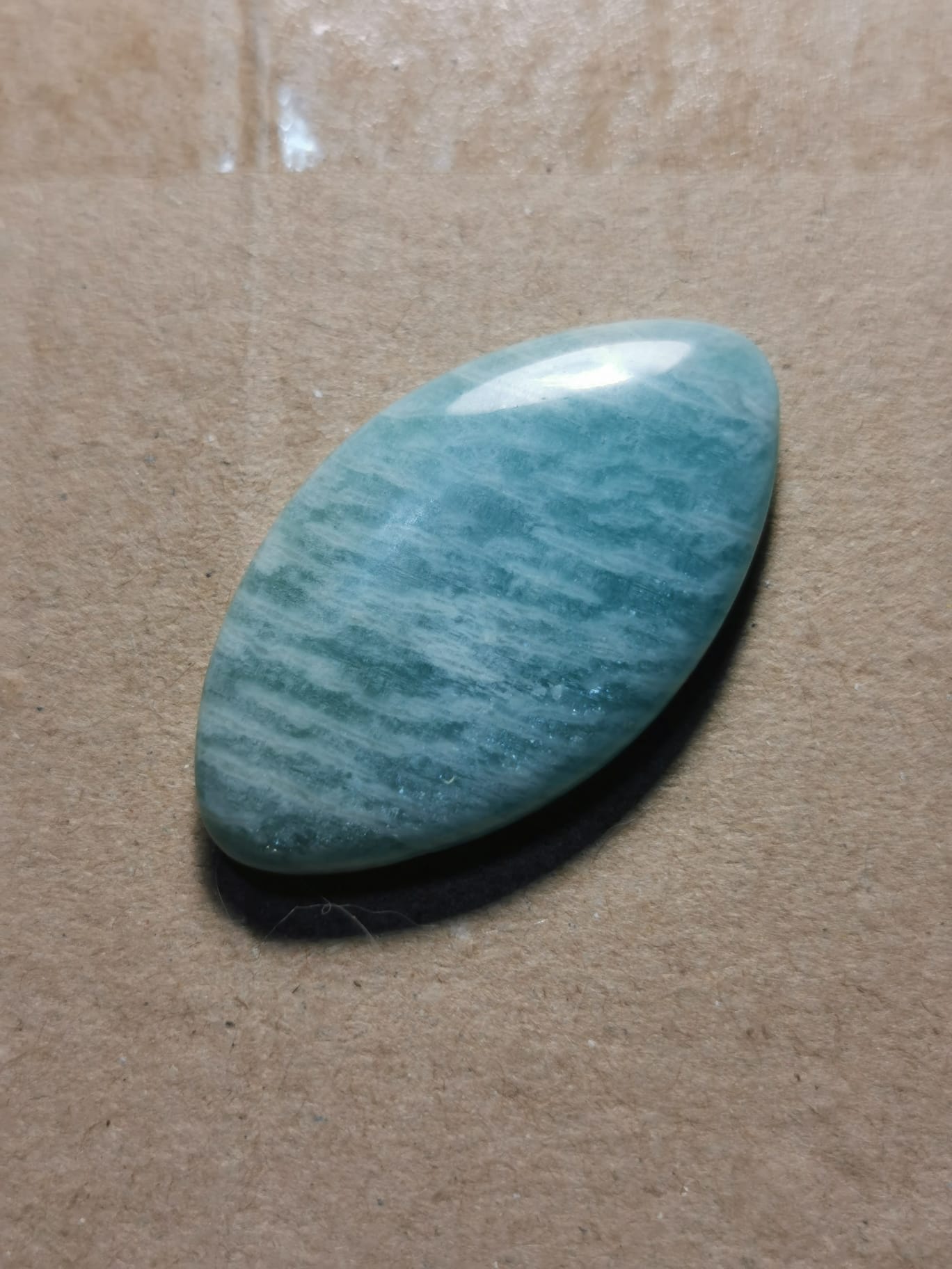 Amazonite taglio cabochon marquise 33,94 ct