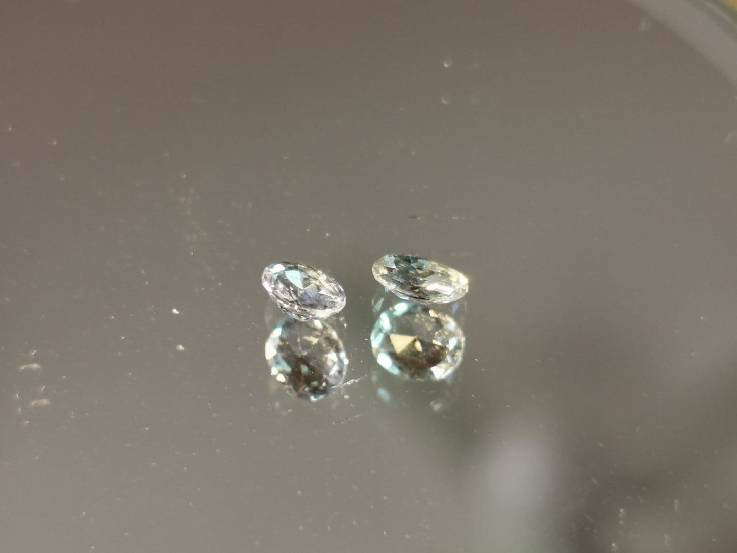 Coppia di Zaffiri taglio ovale 0,71 ct totali