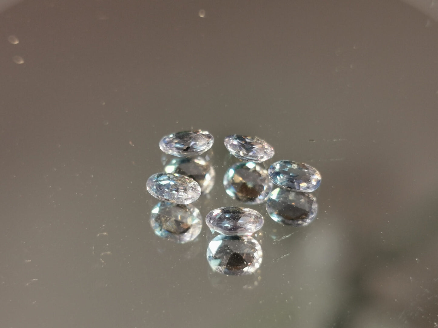 Lotto di 5 Zaffiri taglio ovale 1,65 ct totali