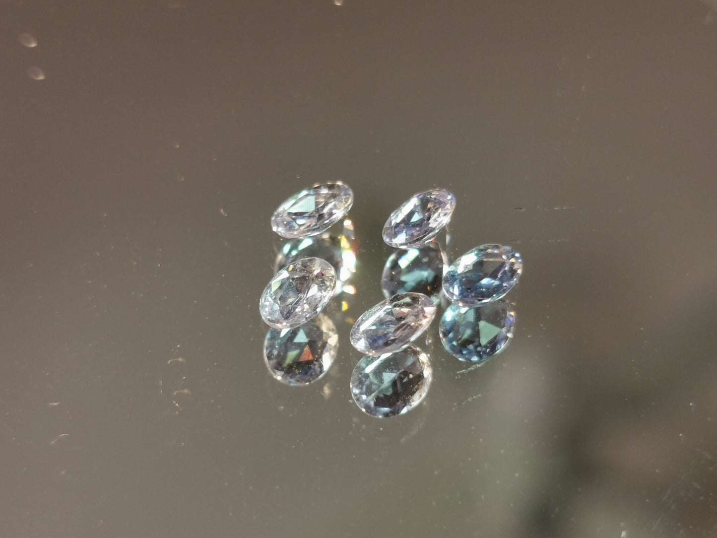 Lotto di 5 Zaffiri taglio ovale 1,65 ct totali