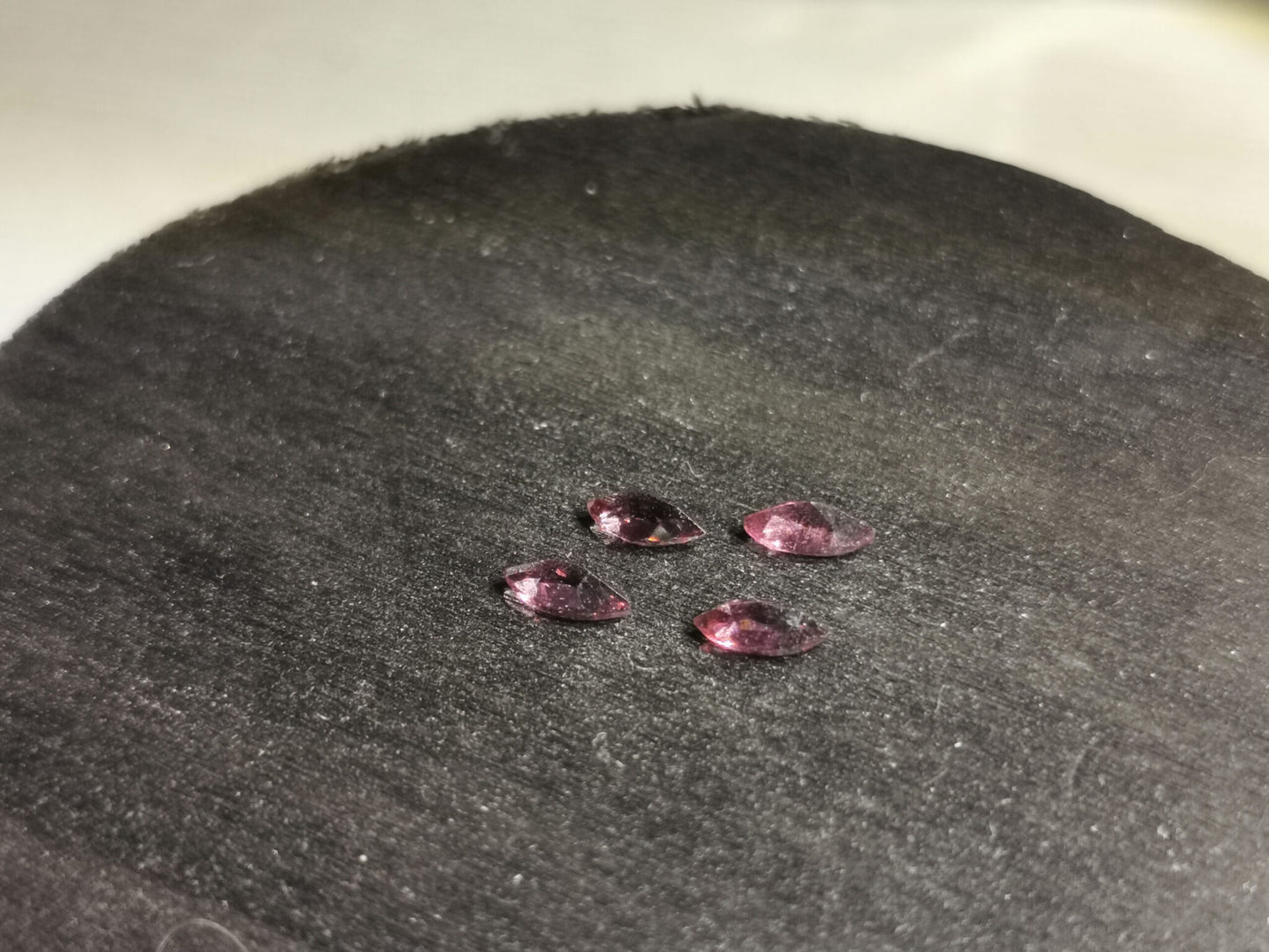Lotto di quattro Granati Rodolite taglio marquise 1,22 ct totali