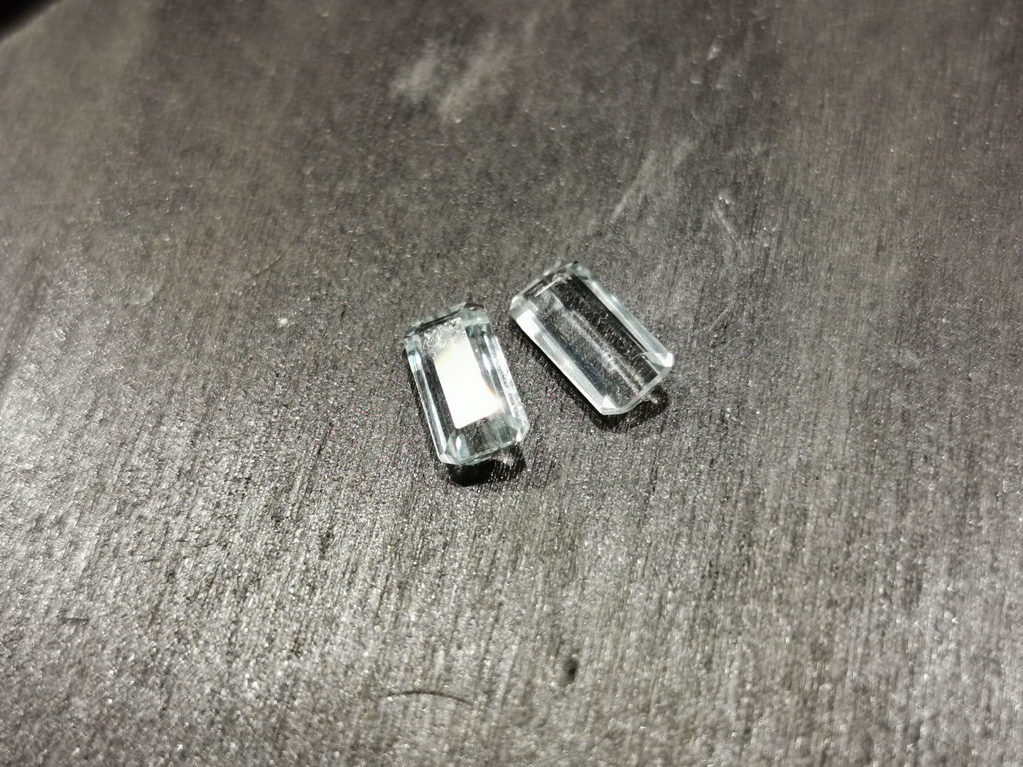 Coppia di Acquamarine taglio ottagonale 1,44 ct