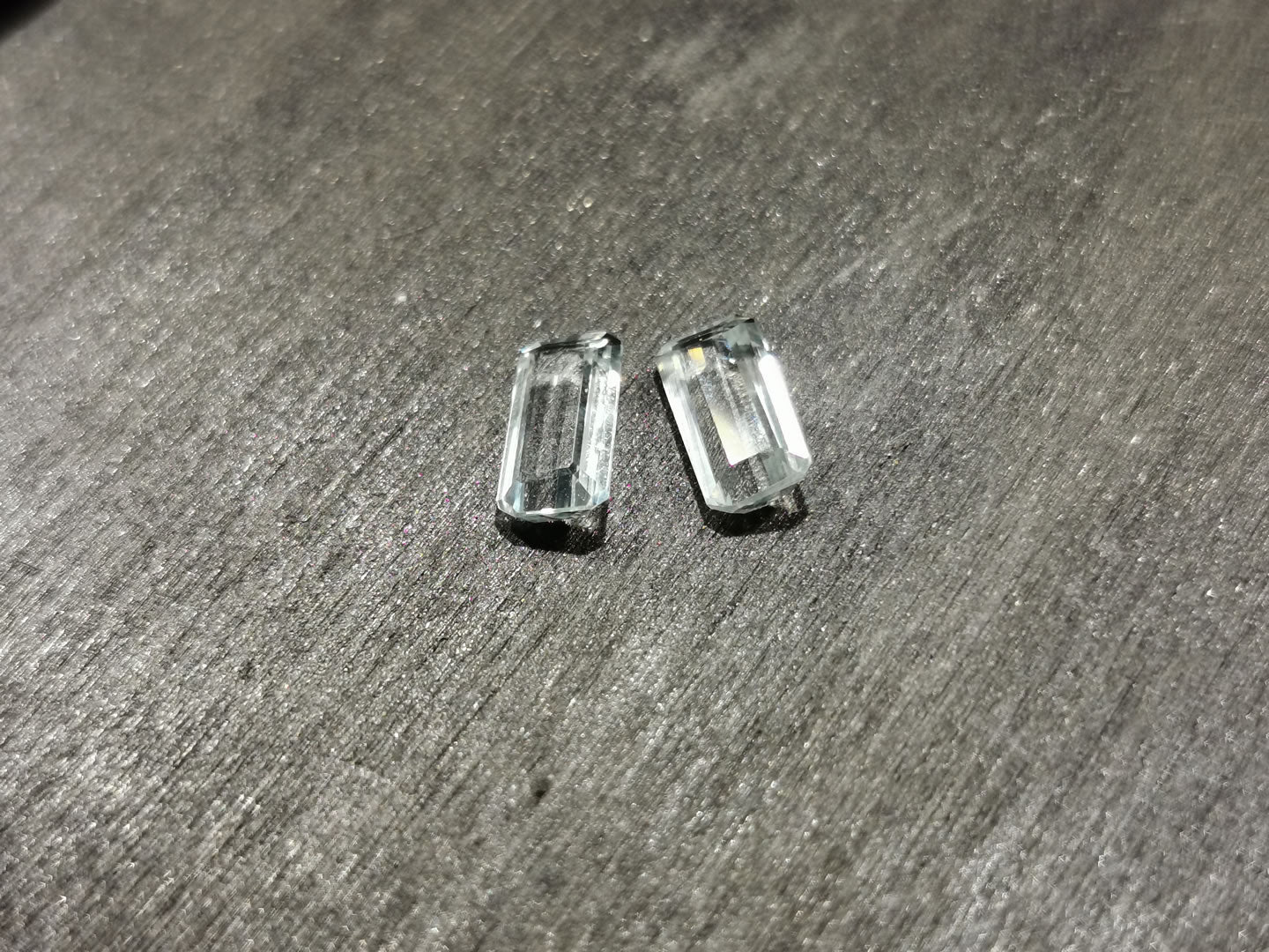 Coppia di Acquamarine taglio ottagonale 1,44 ct