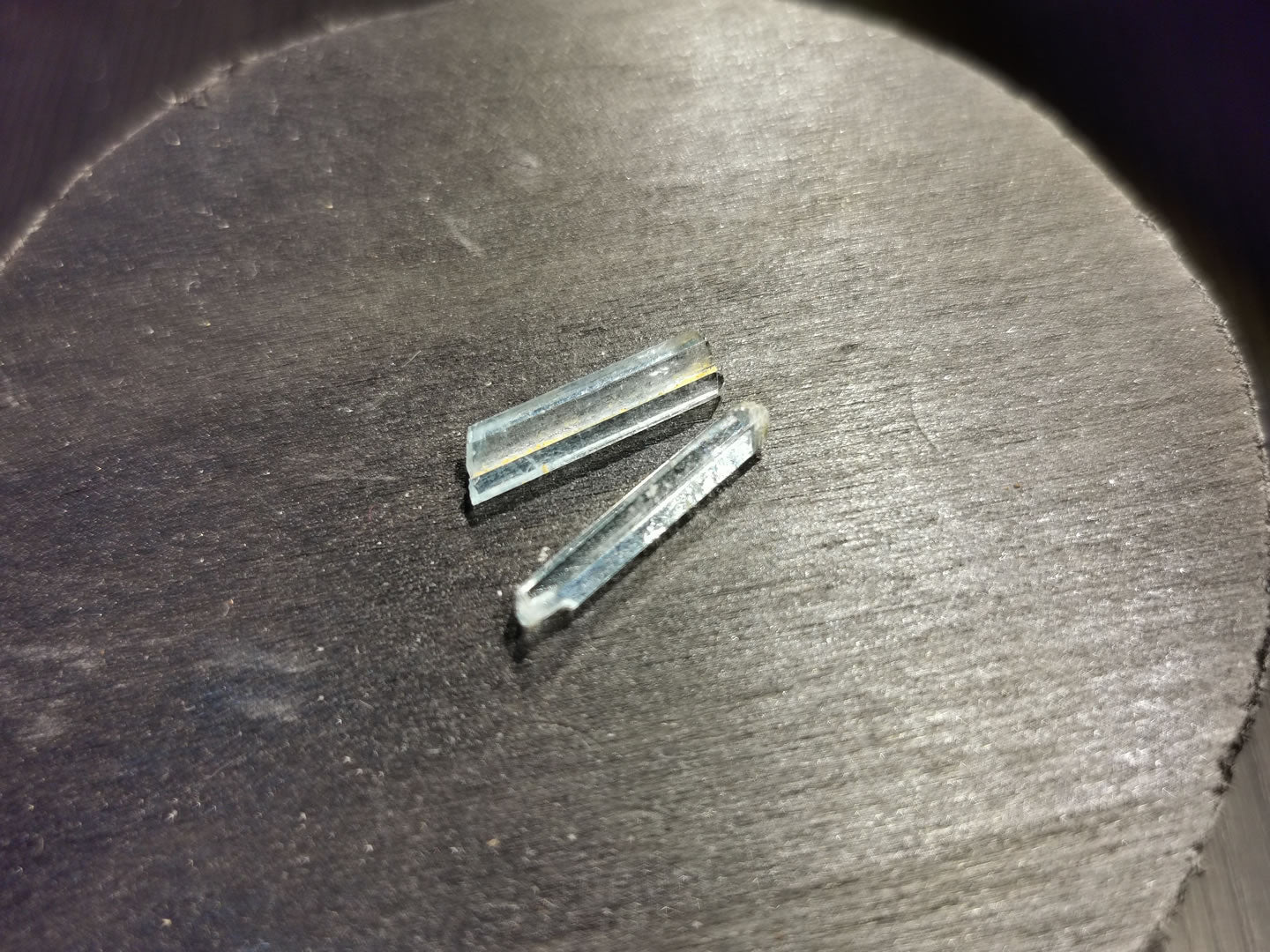 Coppia di Acquamarine grezze 2,25 ct