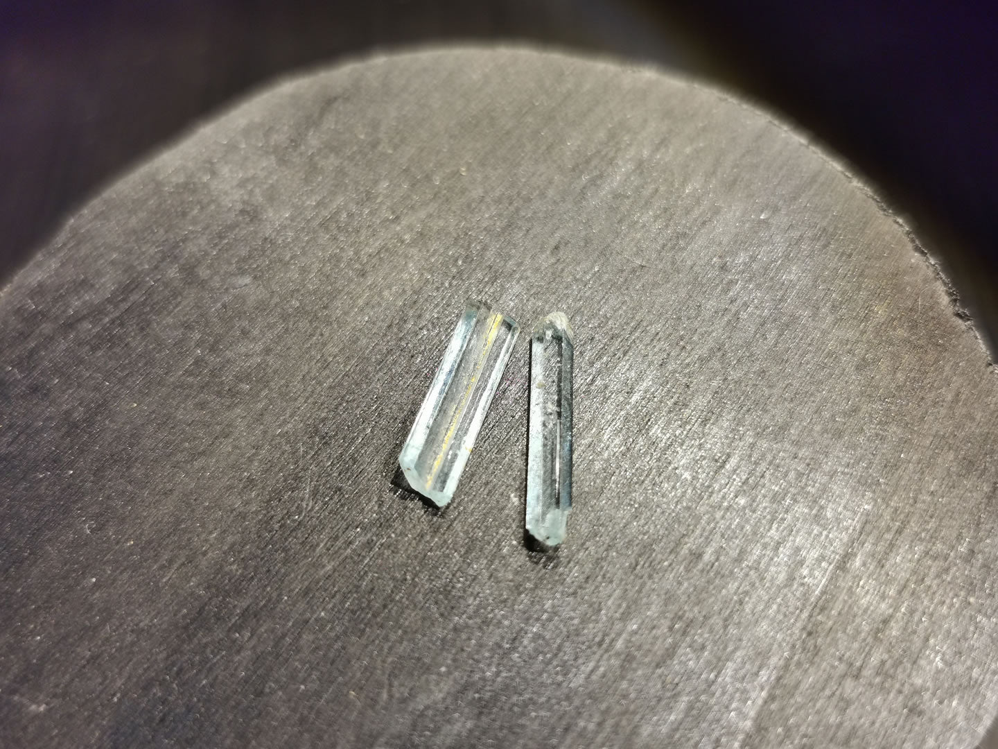 Coppia di Acquamarine grezze 2,25 ct