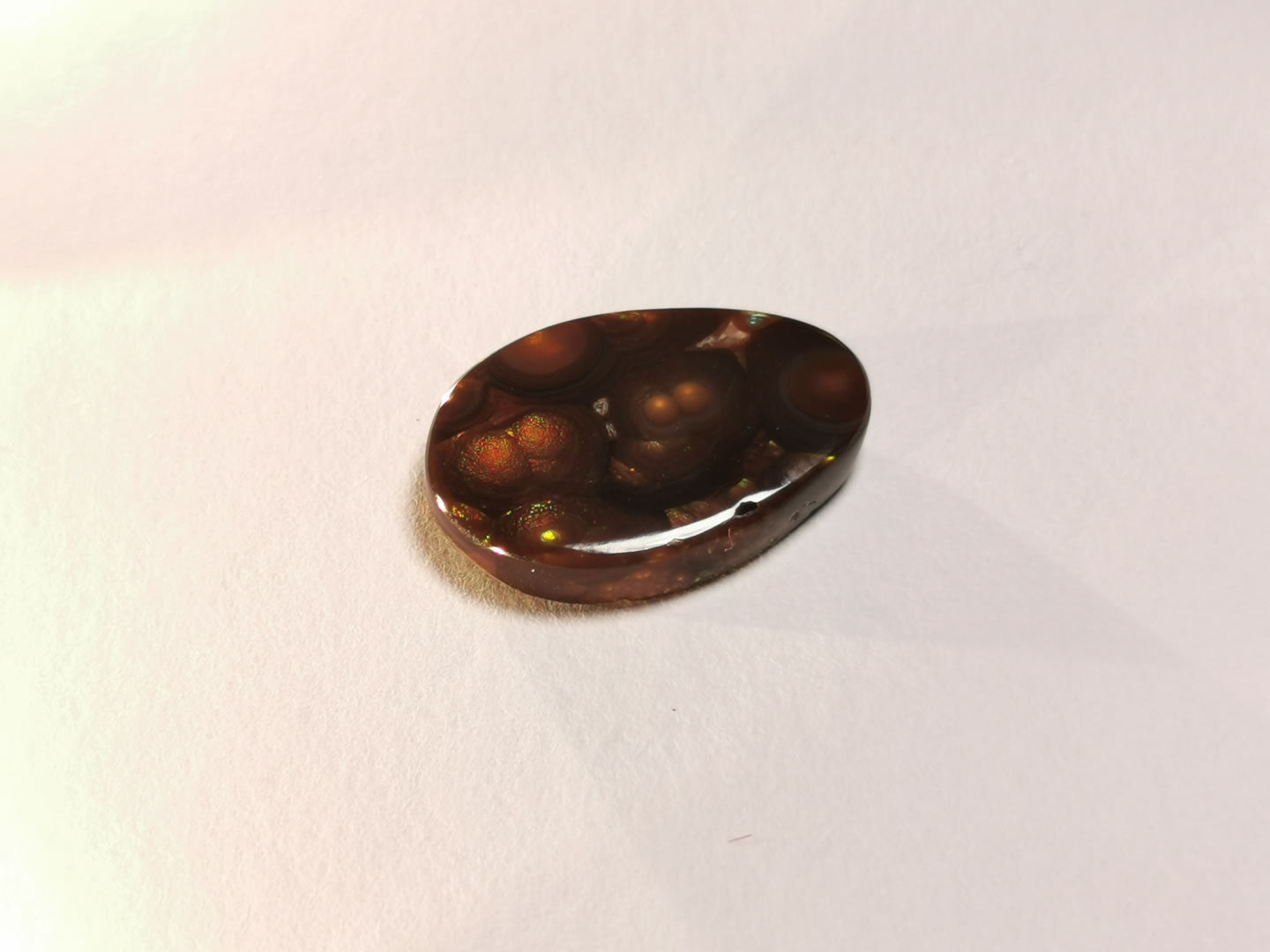 Agata di Fuoco taglio cabochon fancy 16,27 ct
