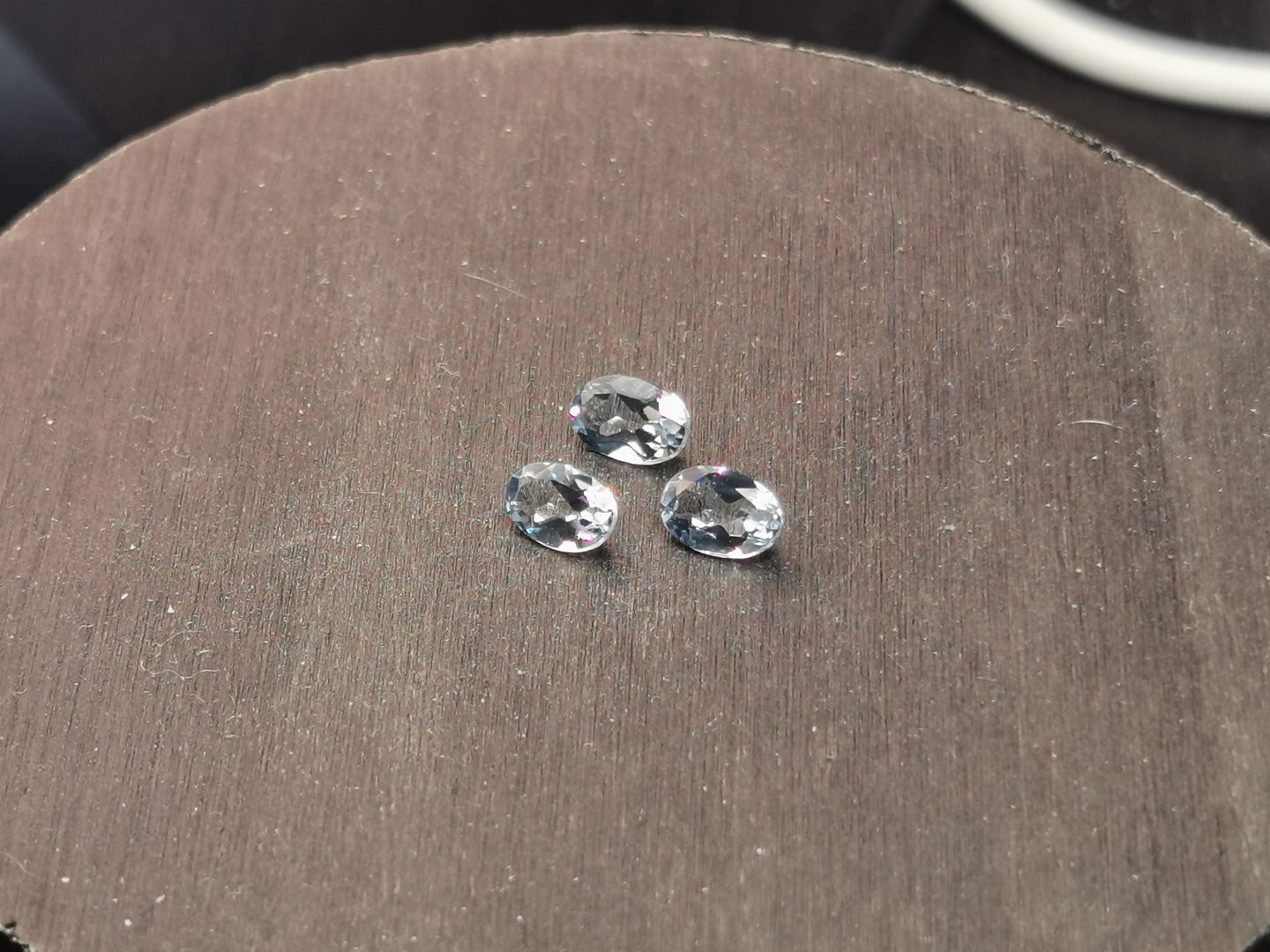 Tris di Acquamarine taglio ovale 1,15 ct totali