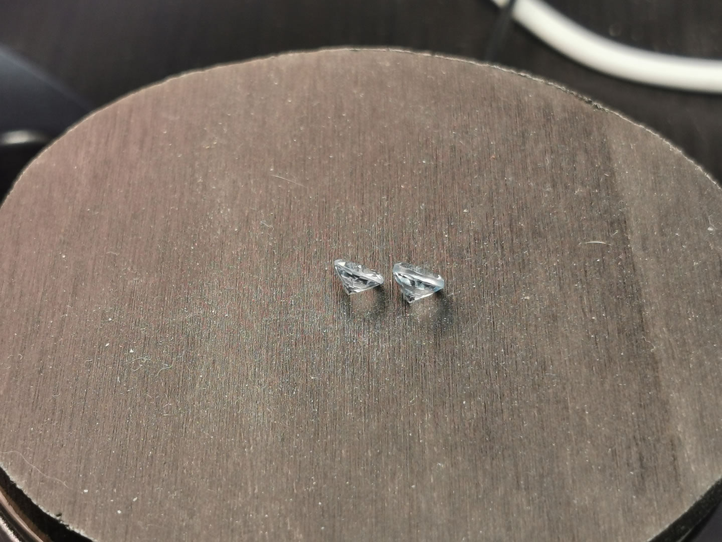 Coppia di Acquamarine taglio rotondo 0,79 ct totali
