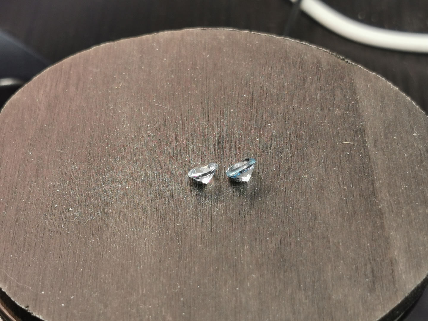 Coppia di Acquamarine taglio rotondo 0,79 ct totali
