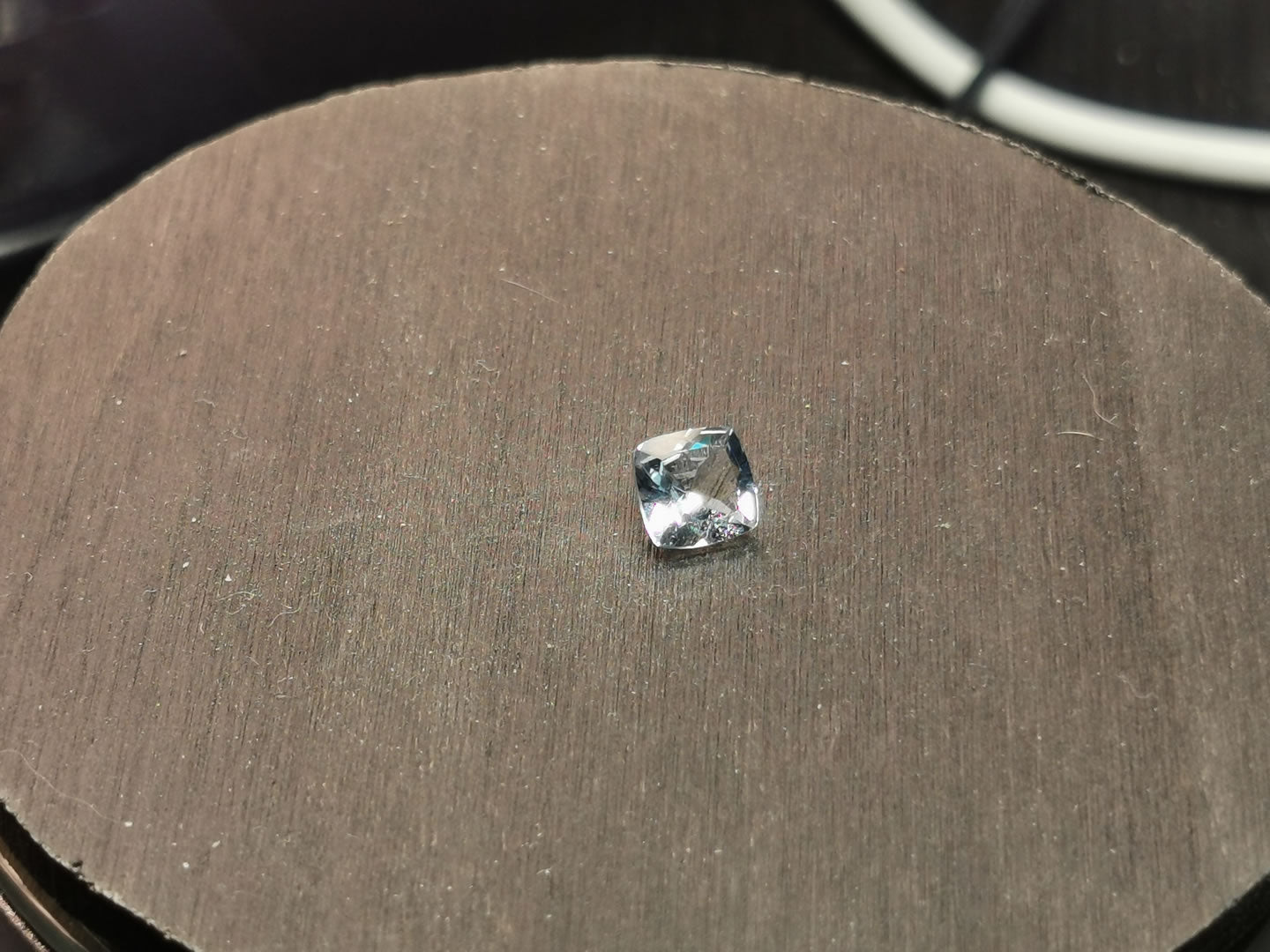 Acquamarina taglio cuscino quadrato 0,91 ct