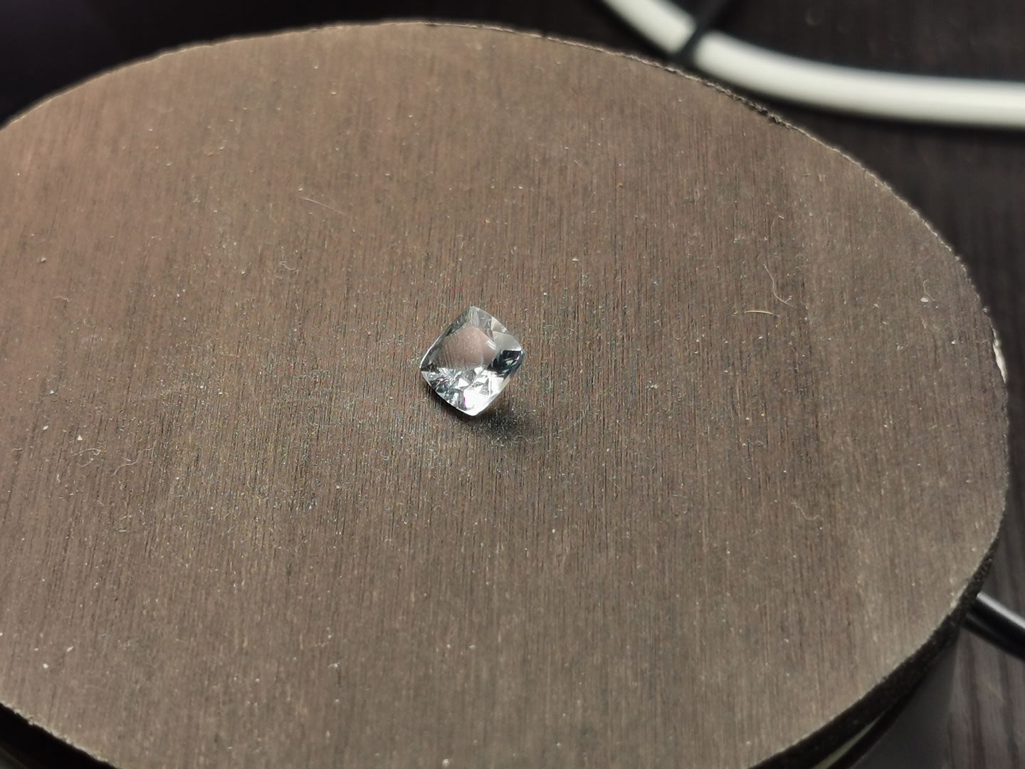 Acquamarina taglio cuscino quadrato 0,91 ct