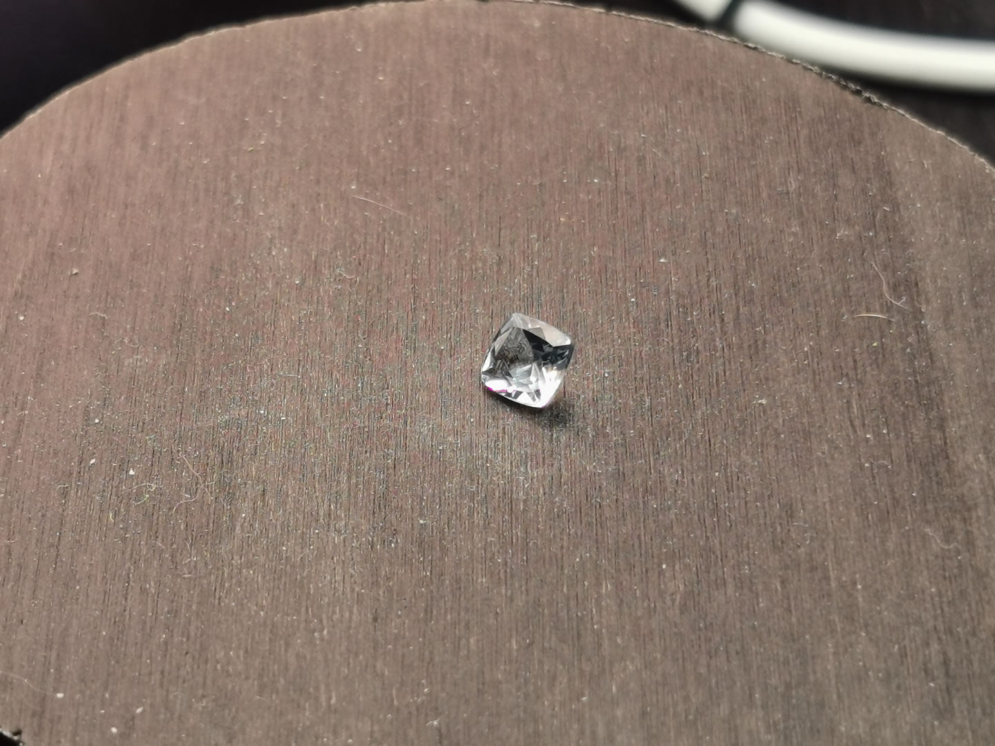 Acquamarina taglio cuscino quadrato 0,47 ct
