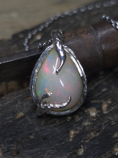 "Roots" Pendant with Ethiopian Opal