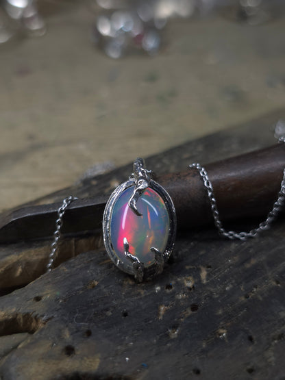 "Roots" Pendant with Ethiopian Opal