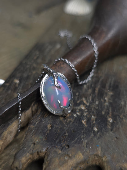 "Roots" Pendant with Ethiopian Opal