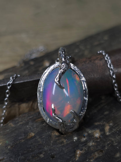 "Roots" Pendant with Ethiopian Opal