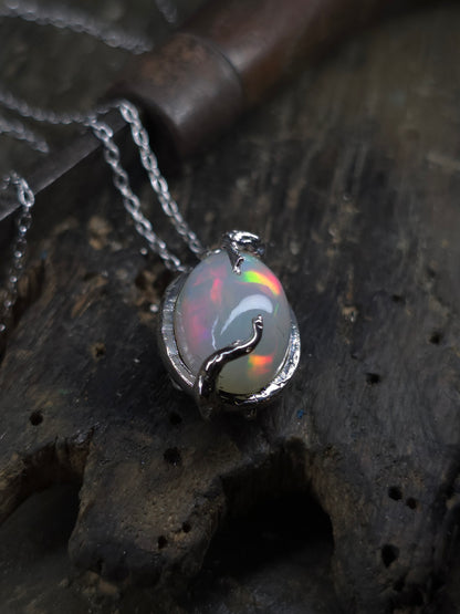 "Roots" Pendant with Ethiopian Opal