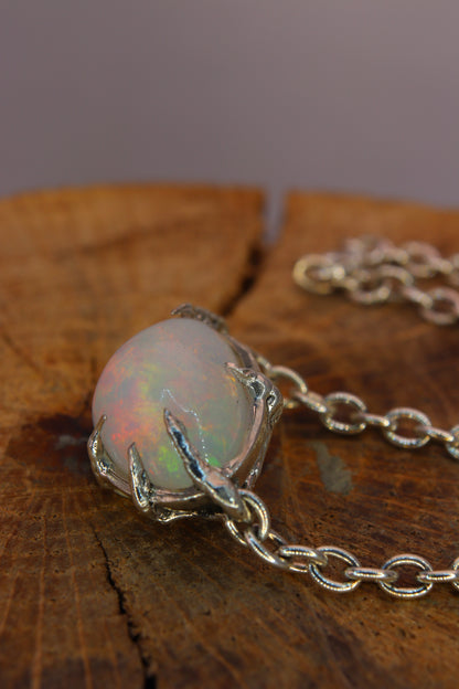 Collana "Radici" con opale etiope Triangolare