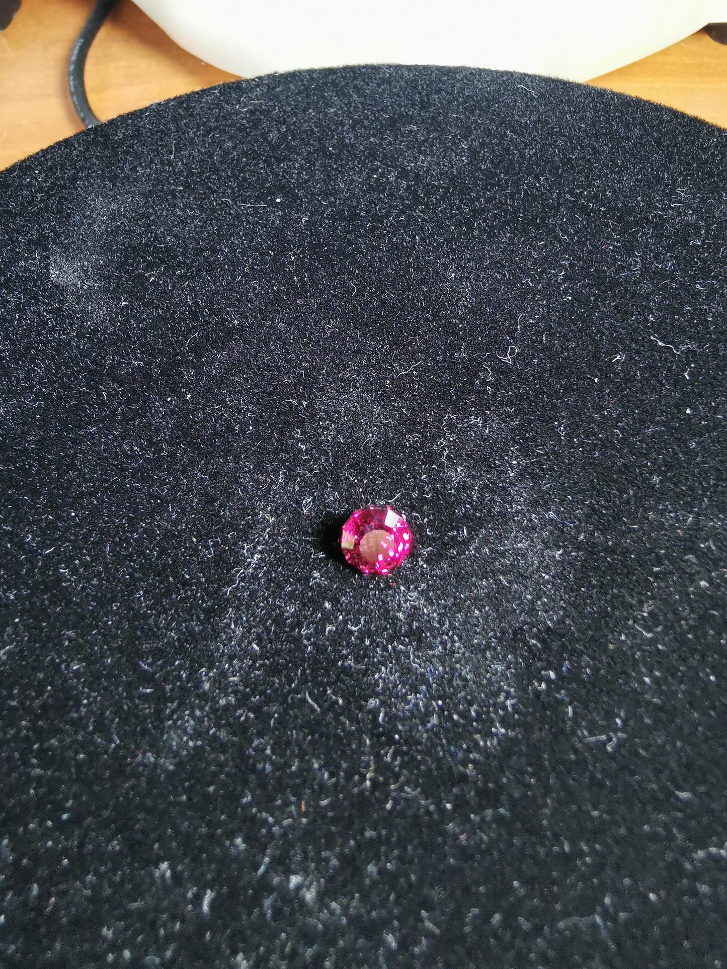 Granato Rodolite taglio rotondo custom, 2,12 ct