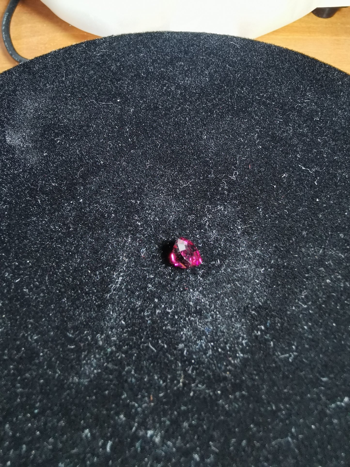 Granato Rodolite taglio rotondo custom, 2,12 ct