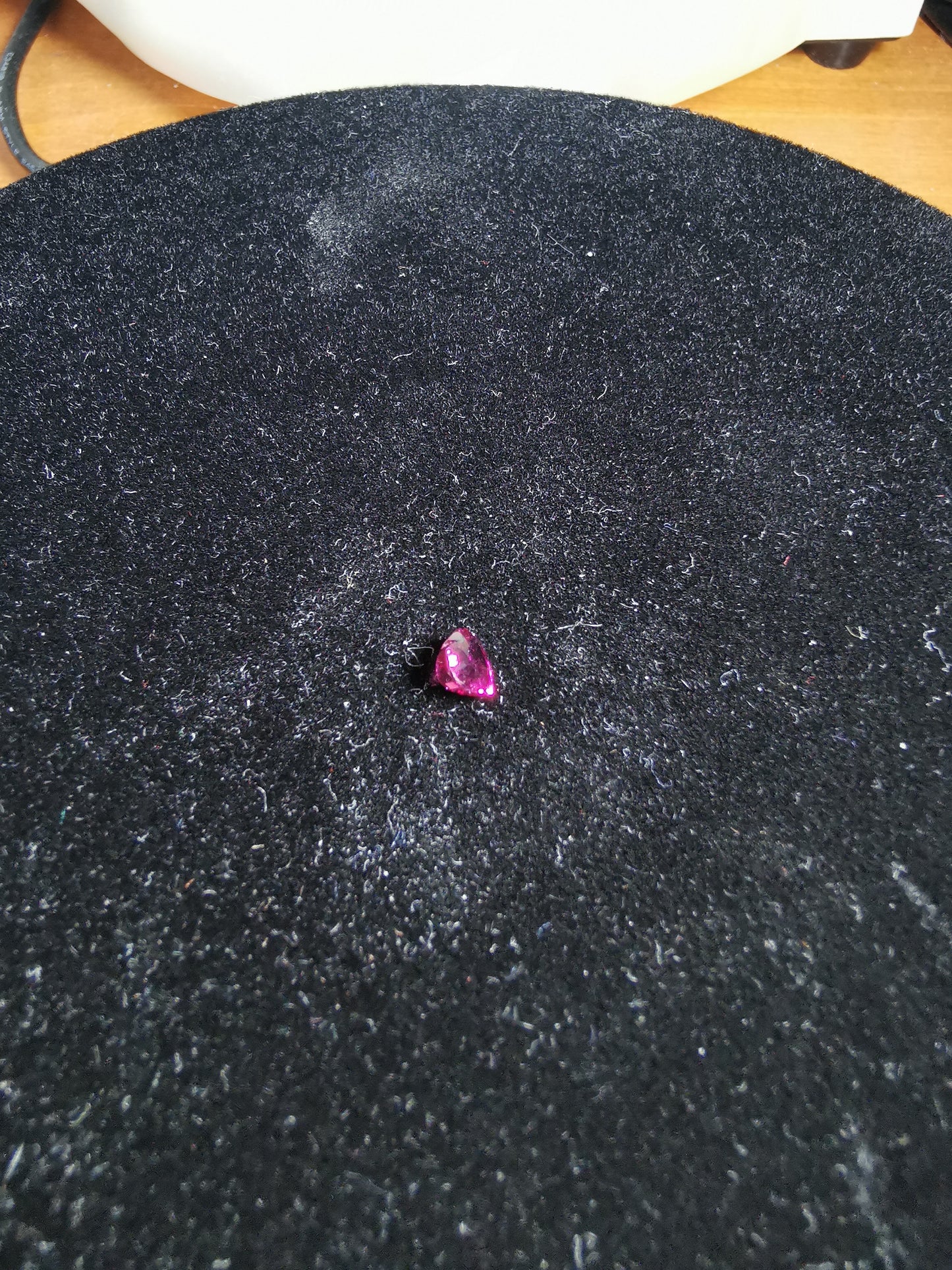 Granato Rodolite taglio cuore, 1,07 ct