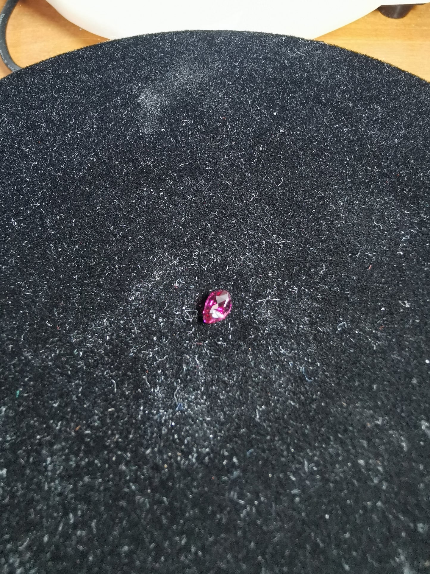 Granato Rodolite taglio cuore, 1,07 ct