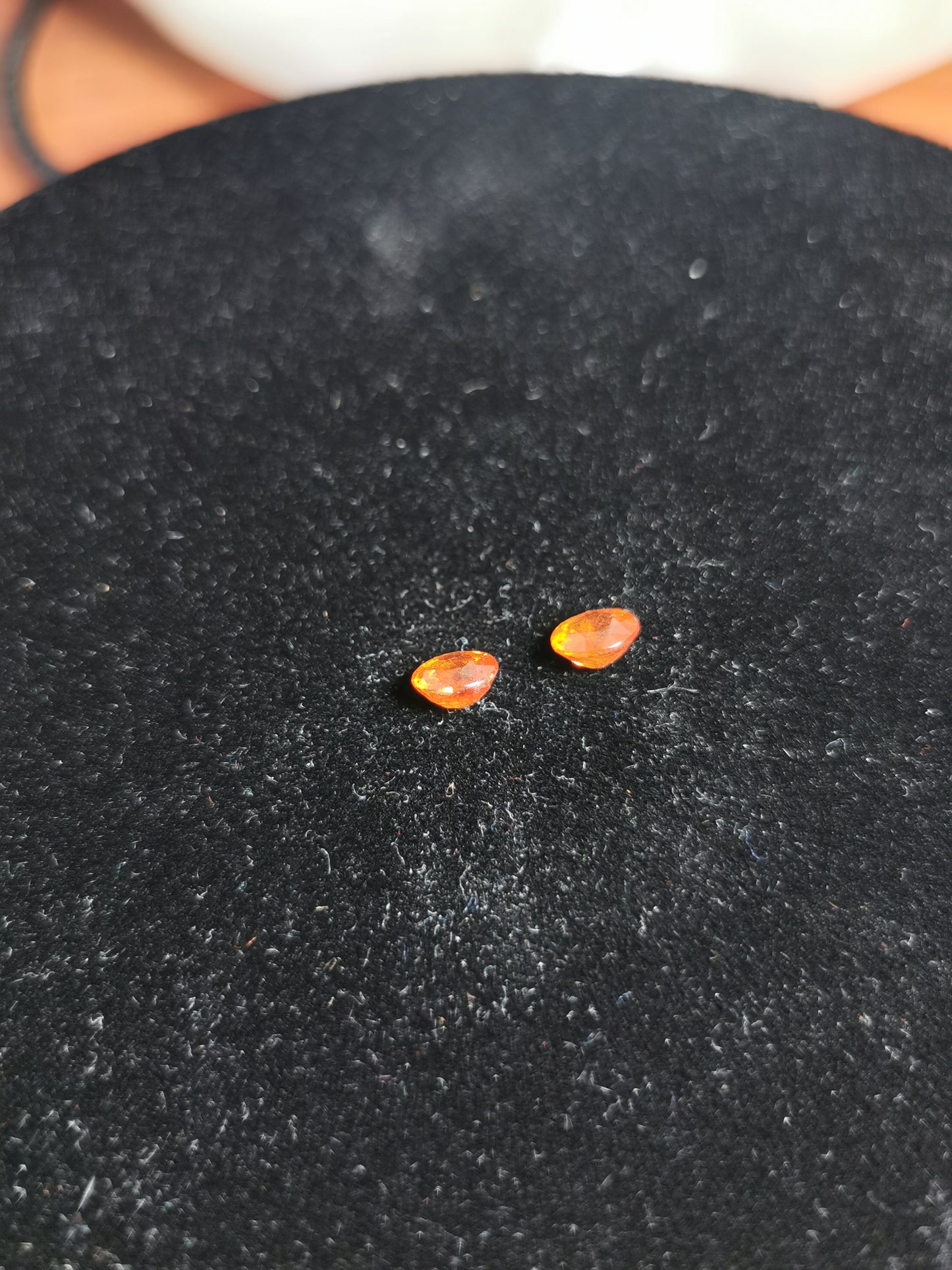 Coppia di Granati Spessartina taglio rotondo 2,82 ct