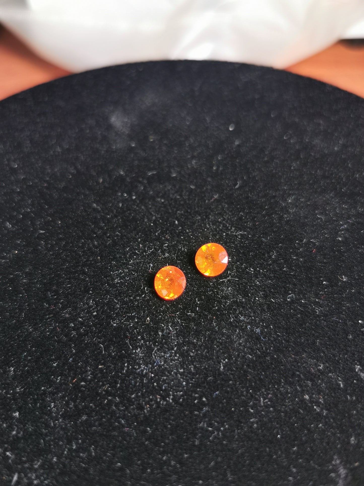Coppia di Granati Spessartina taglio rotondo 2,82 ct