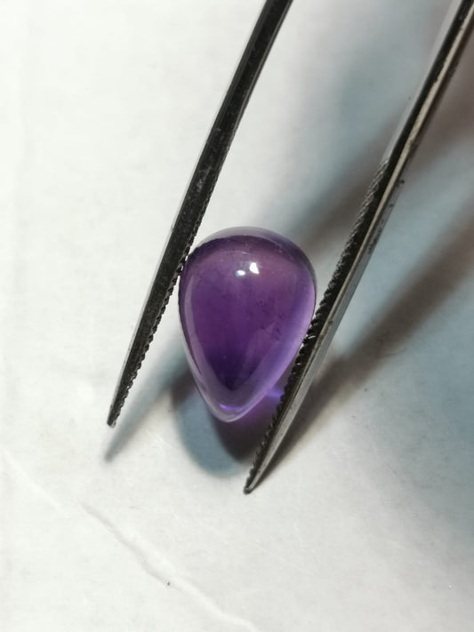 Ametista taglio goccia cabochon 5,09 ct