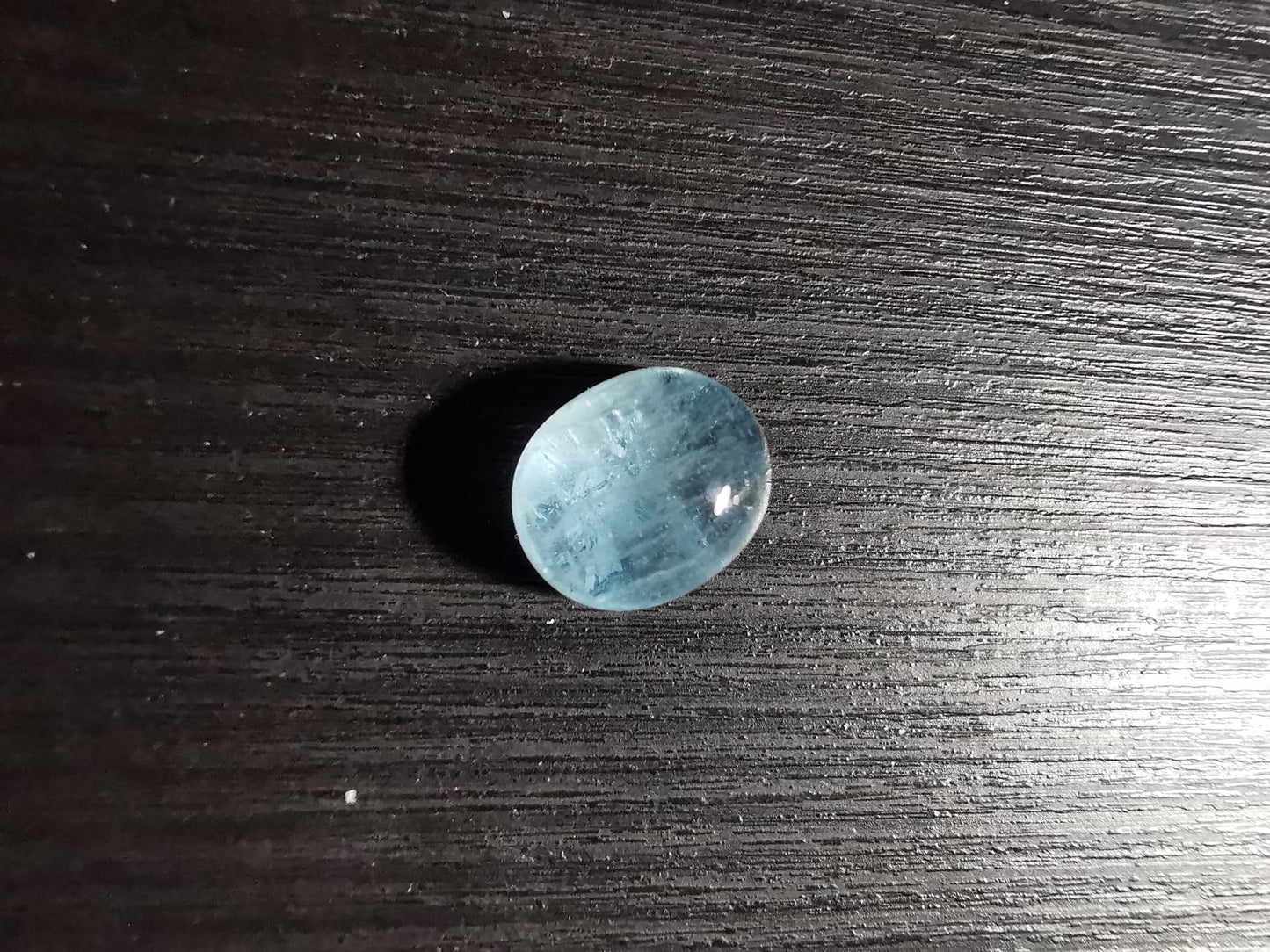 Acquamarina taglio ovale cabochon 5,91 ct