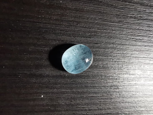 Acquamarina taglio ovale cabochon 5,91 ct