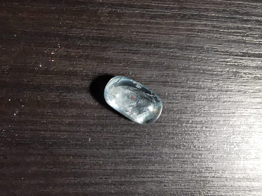 Acquamarina taglio ovale cabochon doppio 6.08 ct