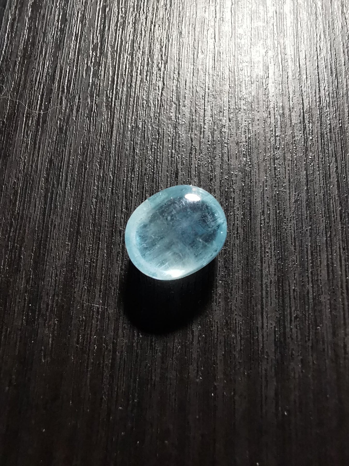 Acquamarina taglio ovale cabochon 5,91 ct
