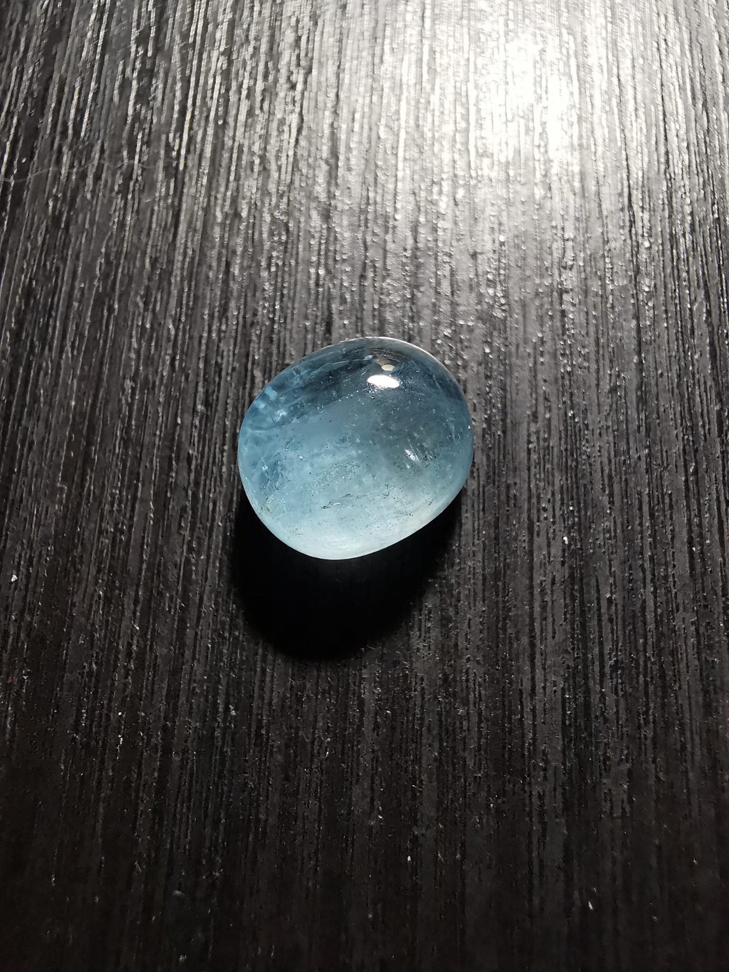 Acquamarina taglio ovale cabochon 5,91 ct