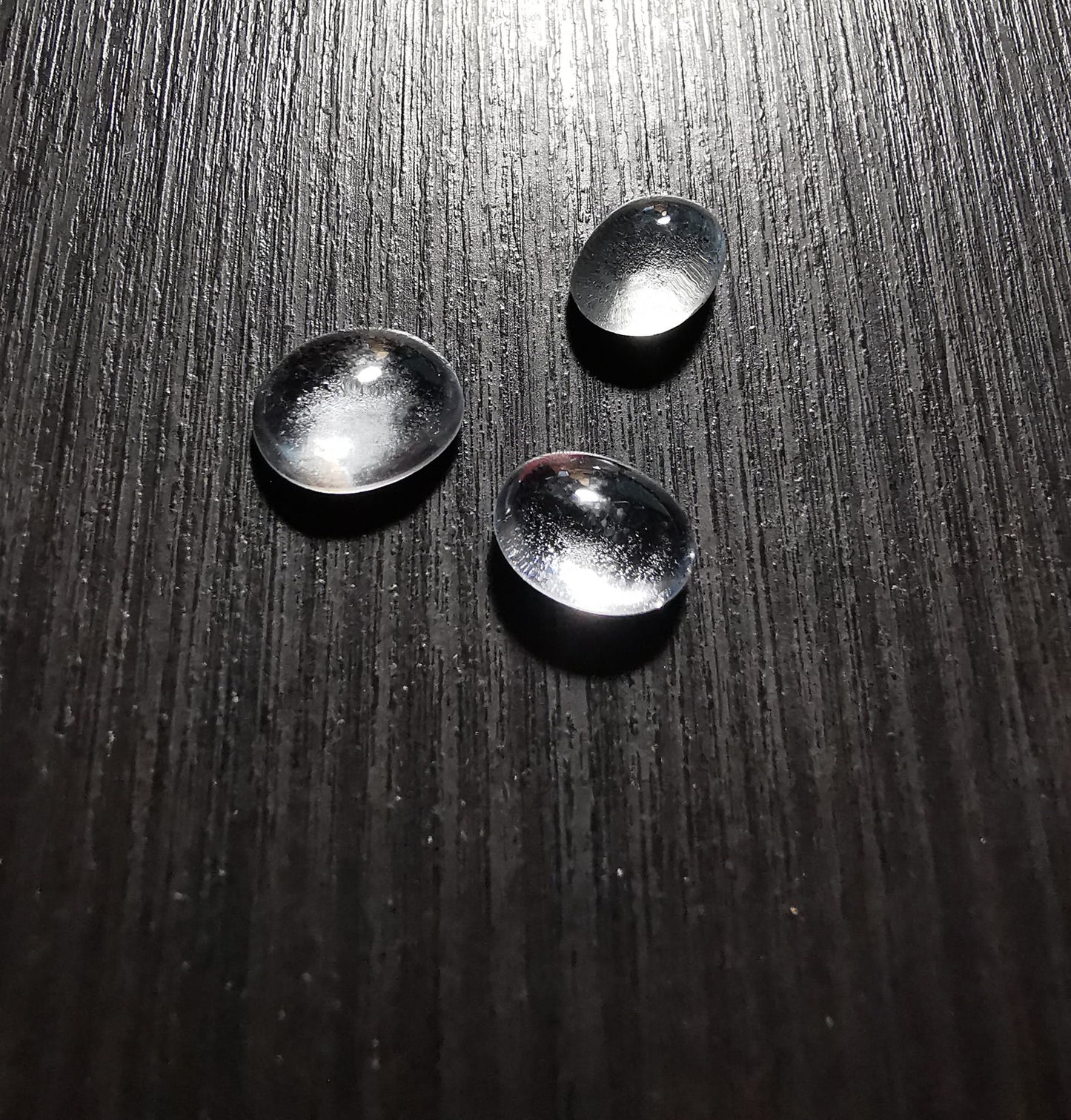 Lotto di tre Acquamarine taglio cabochon 7,71 ct