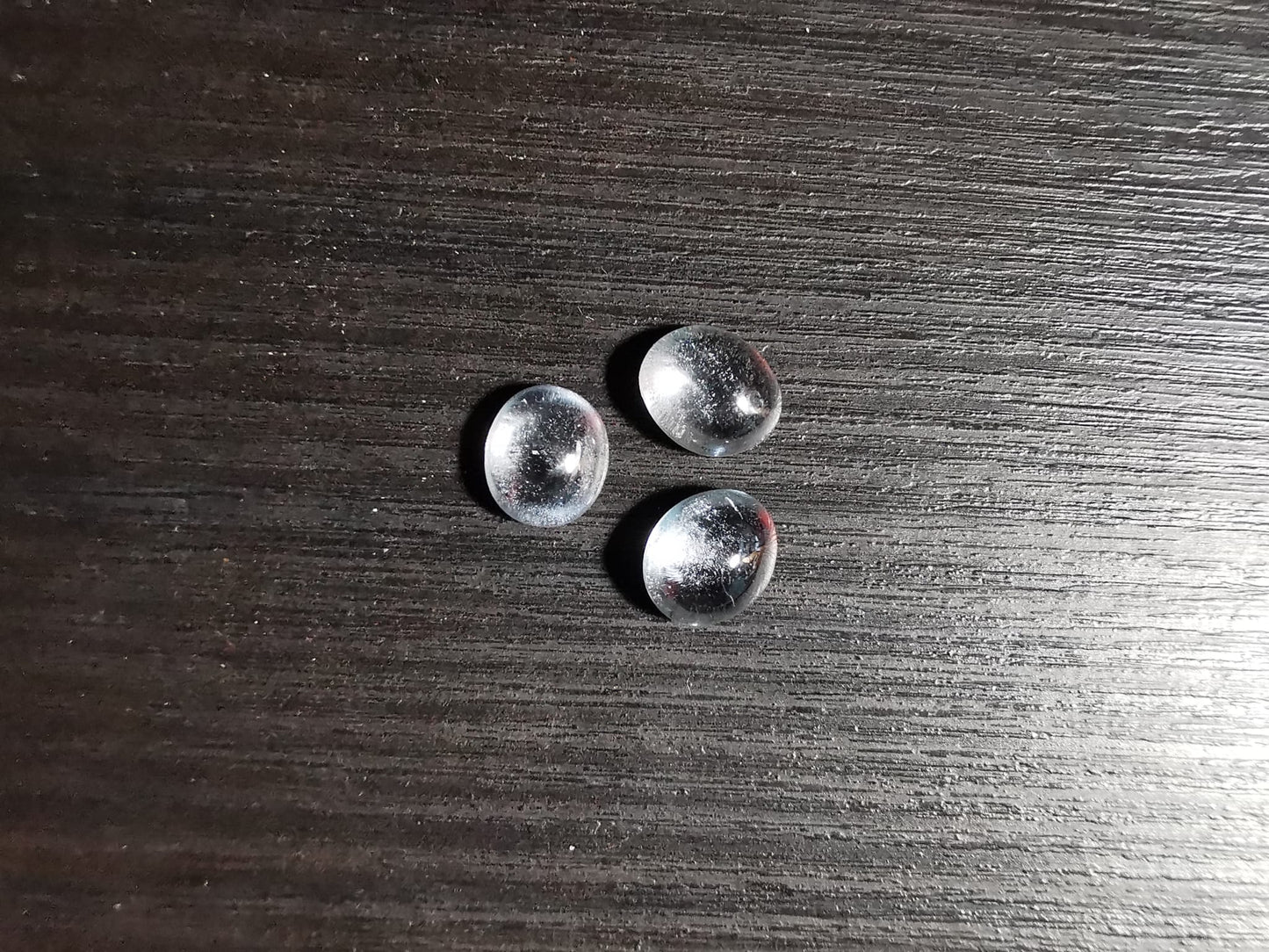 Lotto di tre Acquamarine taglio cabochon 4,77 ct