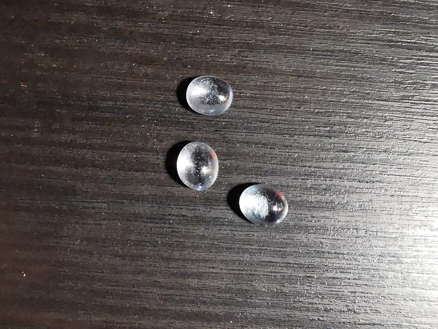 Lotto di tre Acquamarine taglio cabochon 4,77 ct
