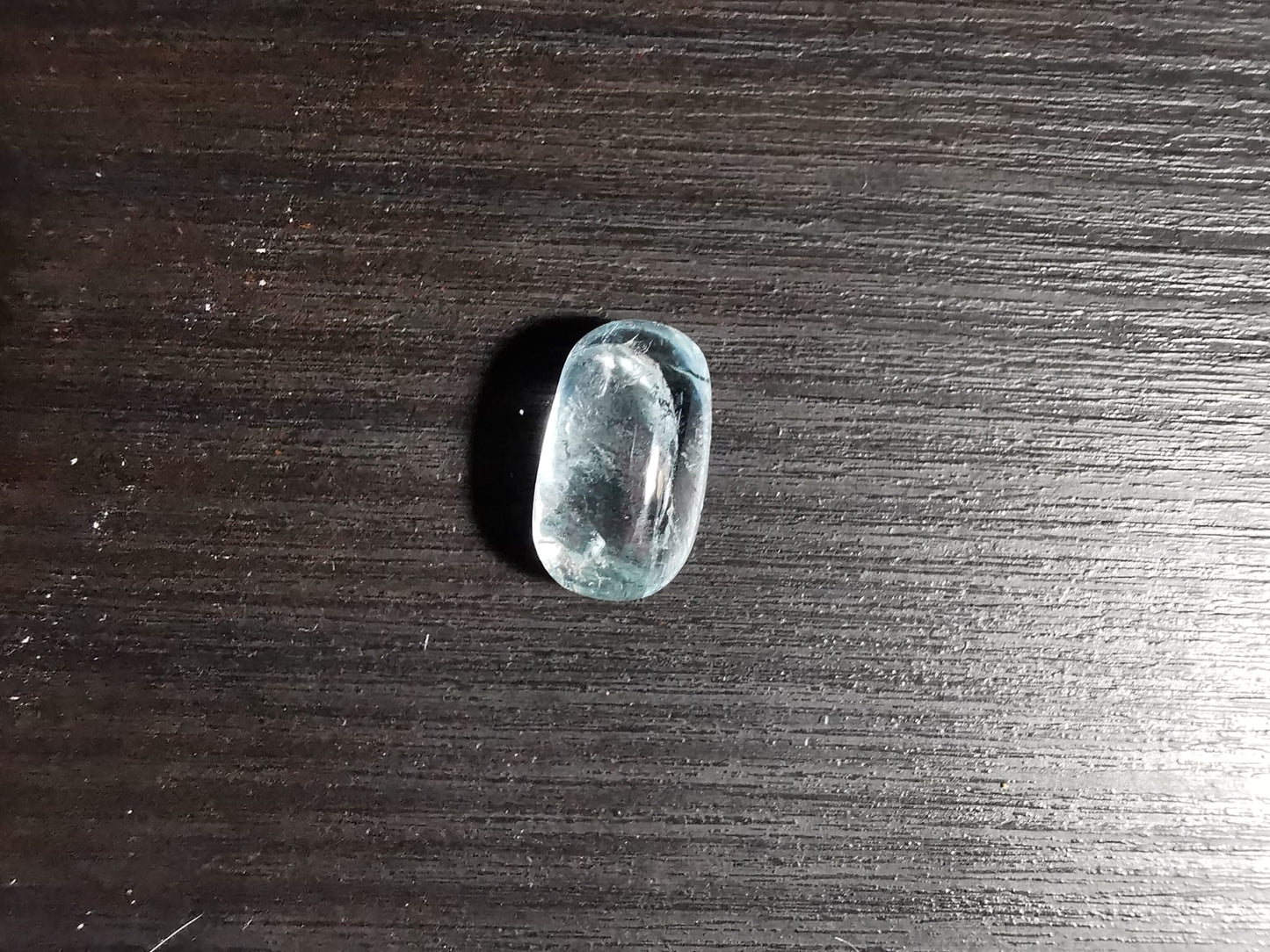 Acquamarina taglio ovale cabochon doppio 6.08 ct