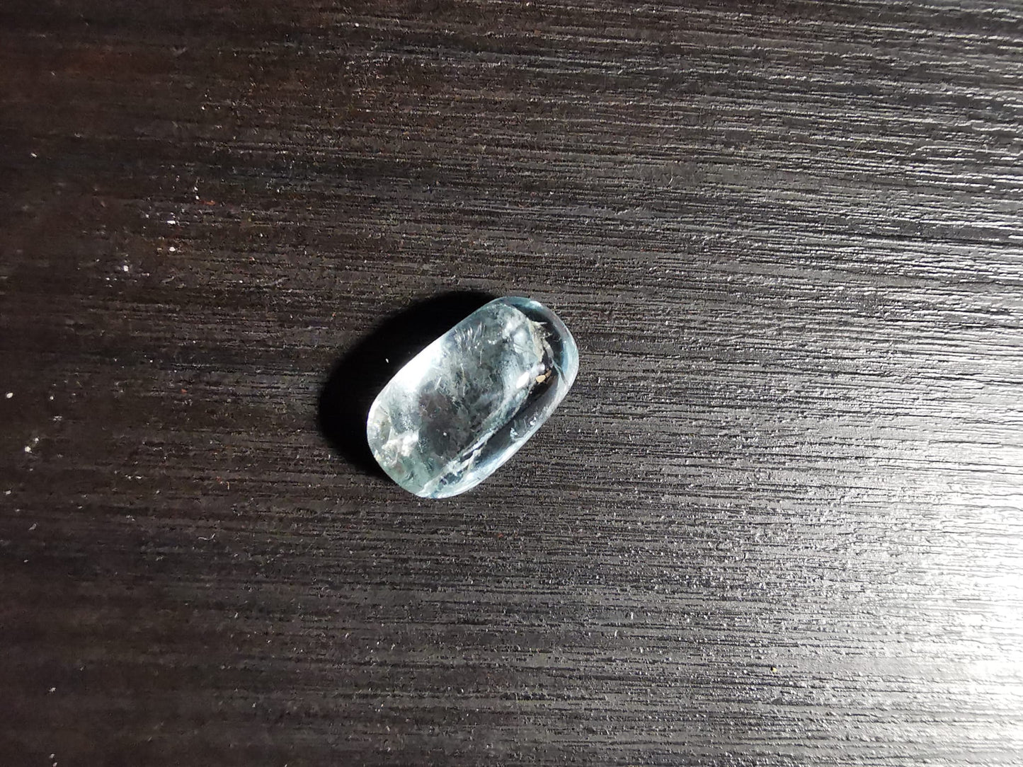 Acquamarina taglio ovale cabochon doppio 6.08 ct