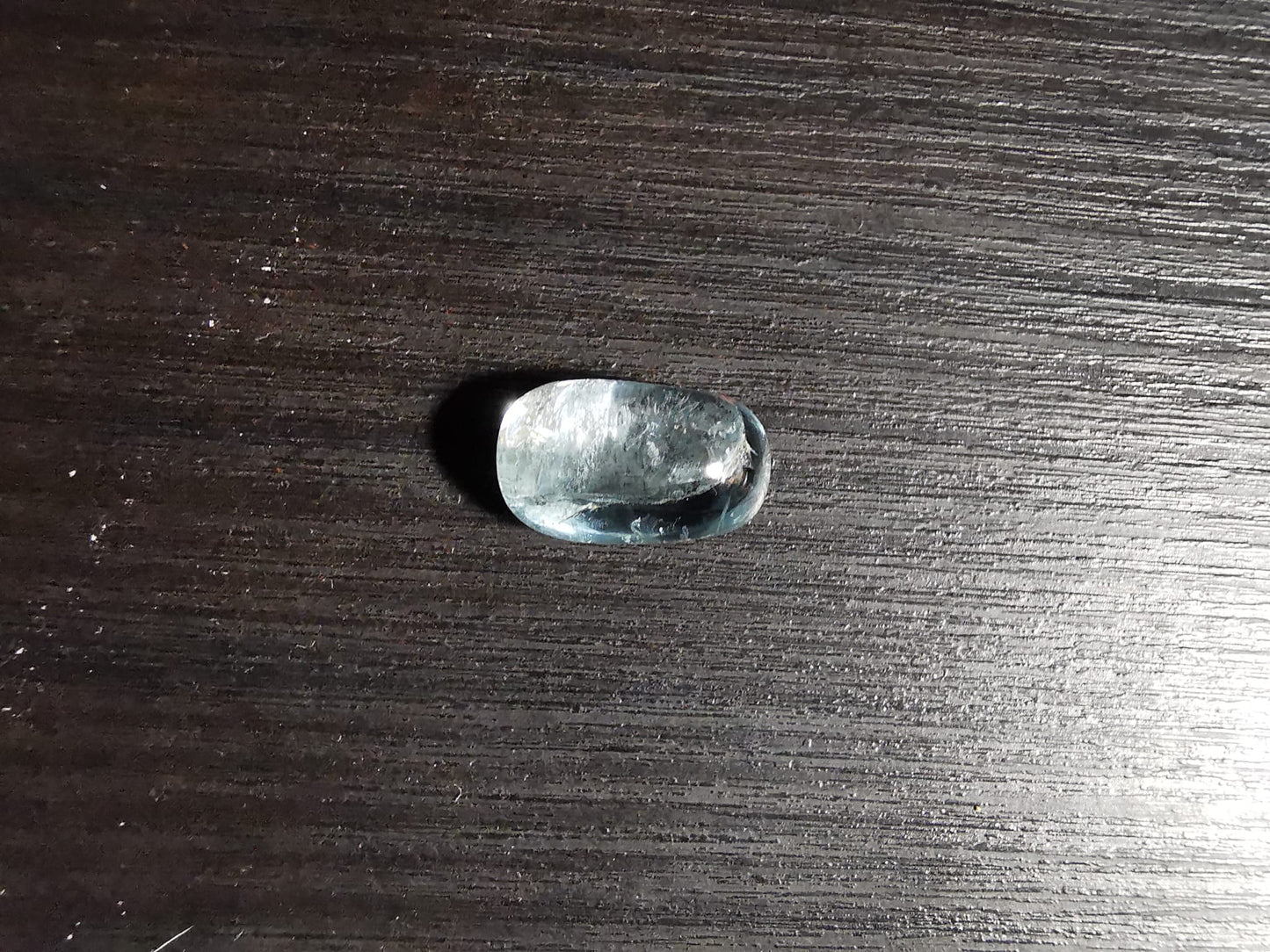 Acquamarina taglio ovale cabochon doppio 6.08 ct